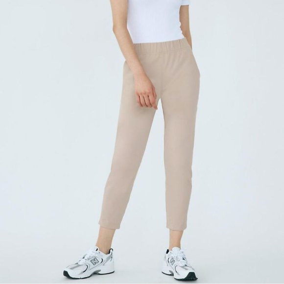 Aritzia The Group Babaton Weekender Pant High Waisted Joggers Neutral Tone Pants - Picture 1 of 13